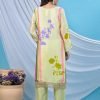 Pure Crepe Jaipuri Suit - 3Pc - Floral Green