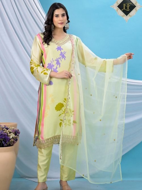DSC_0177 copy 2 Pure Crepe Jaipuri Suit - 3Pc - Floral Green