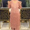 Georgette Chikankari Mirror Work Suits Ombre Colors (With Matching Inner) - 4Pc