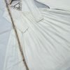 Chinnon Silk Anarkali Aliya Cut Style with Pants & Georgette Dupatta - 3Pc - White (Tapsee Pannu)