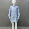 Boys Kids Mirror Sequence Work Kurta with White Pajama - 2Pc