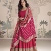 Silk Viscose Embroidered Festival Wear Gown Collection - 2 Pc