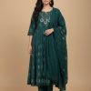 Pure Chinnon Aline Plus Size Anarkali Suits - 3 Pc - Jaipuri