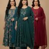 Pure Chinnon Aline Plus Size Anarkali Suits - 3 Pc - Jaipuri