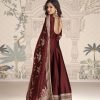 Silk Viscose Embroidered Festival Wear Gown Collection - 2 Pc