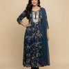 Pure Chinnon Aline Plus Size Anarkali Suits - 3 Pc - Jaipuri Dress