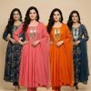 Pure Chinnon Aline Plus Size Anarkali Suits - 3 Pc - Jaipuri Dress