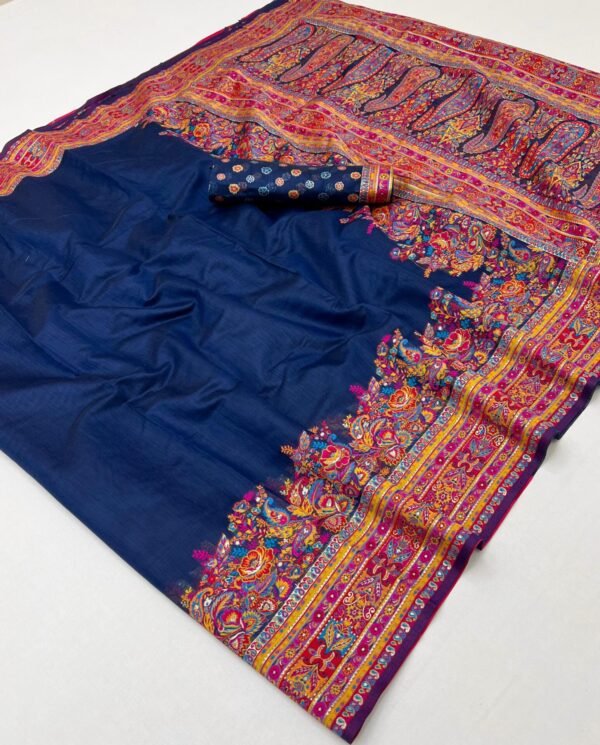 Pashmina Silk Sarees (With Stiched Blouse)