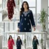 Velvet Chikankari Co-rd Sets (Hand Embroidered)