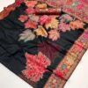 Pashmina Silk Sarees Maple Leaf Print (With Stiched Blouse)
