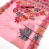 Pashmina Silk Sarees Maple Leaf Print (With Stiched Blouse)