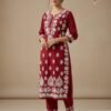 Malmal Lucknow Chikankari Co-rd Sets (Hand Embroidered) - Multiple Colors