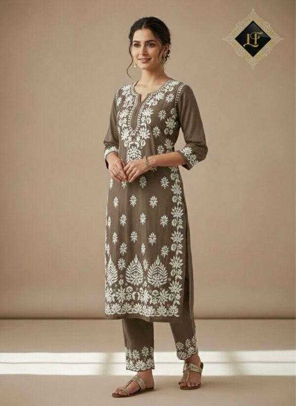 Malmal Lucknow Chikankari Co-rd Sets (Hand Embroidered) - Multiple Colors