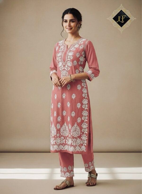 Malmal Lucknow Chikankari Co-rd Sets (Hand Embroidered) - Multiple Colors