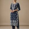 Malmal Lucknow Chikankari Co-rd Sets (Hand Embroidered) - Multiple Colors