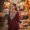 Malmal Short Lenght Kurti with Ariwork Kashmiri Embroidery - Multiple Colors