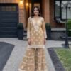 Malmal Lucknowi Chikankari Gharara Sets (Hand Embroidered) - Multiple Colors