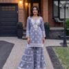 Malmal Lucknowi Chikankari Gharara Sets (Hand Embroidered) - Multiple Colors